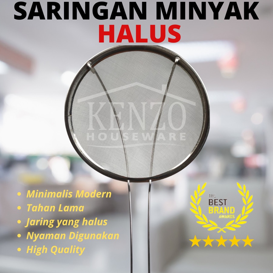 Saringan Minyak Goreng Tirisan Minyak Gorengan Stainless Halus
