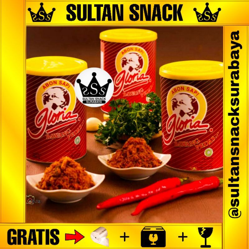 

SULTAN SNACK Abon Sapi Gloria Pedas