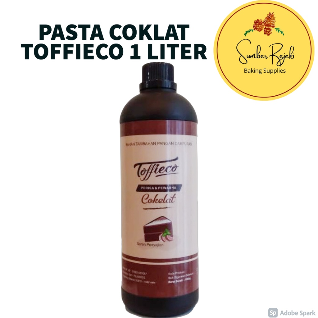 

Pasta Coklat Toffieco / Cokelat Toffieco 1 Liter / 1 Kg