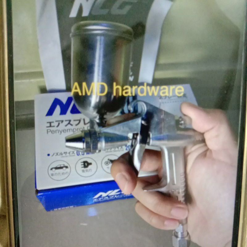 Spray Gun R2 Nozzle 0,5mm Mini Kompresor Angin KG300 NLG Semprot CAT
