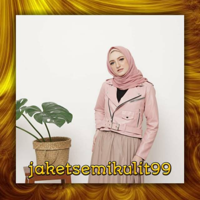 JAKET KULIT WANITA ARDANEY JACKET PINK