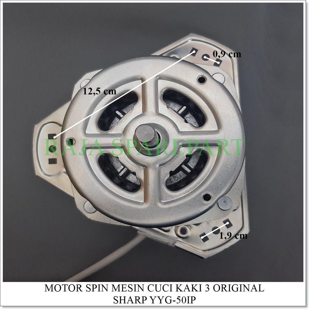 Motor Spin / Dinamo Pengering Mesin Cuci Kaki 3 SHARP 50Watt Original YYG-50IP