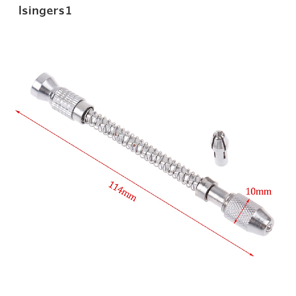 (lsingers1) Bor Tangan Manual Mini Spiral Bahan Full Metal