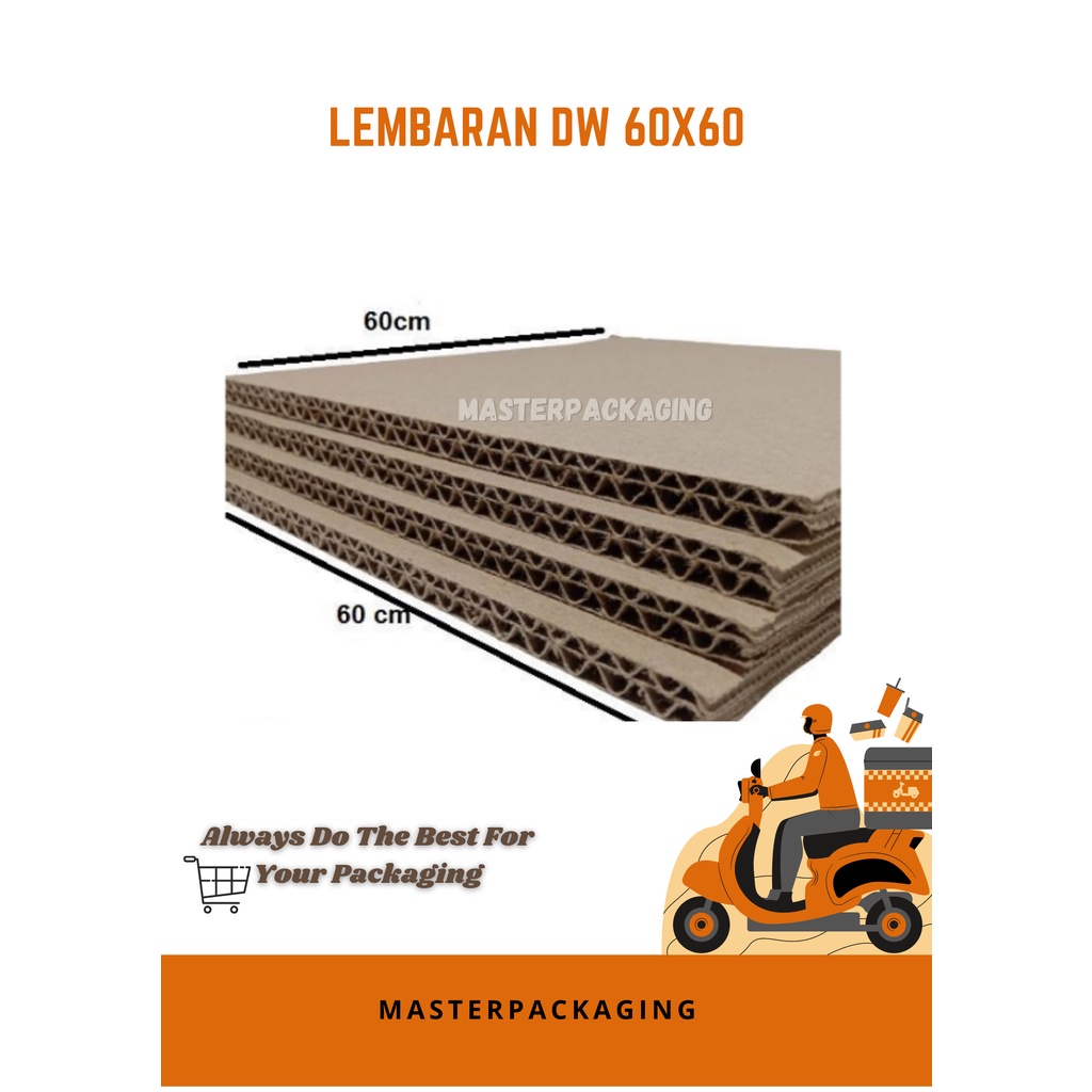 

Kardus/Dus/Box Lembaran Double Wall uk.60x60cm (Baru)