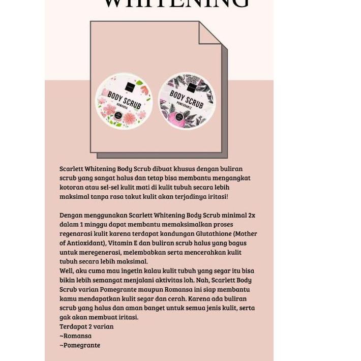 ❂ PROMO [100%ORIGINAL/BPOM✔️] PAKET SCARLETT WHITENING RESELLER sepaket isi 5pcs by Felicia angelist