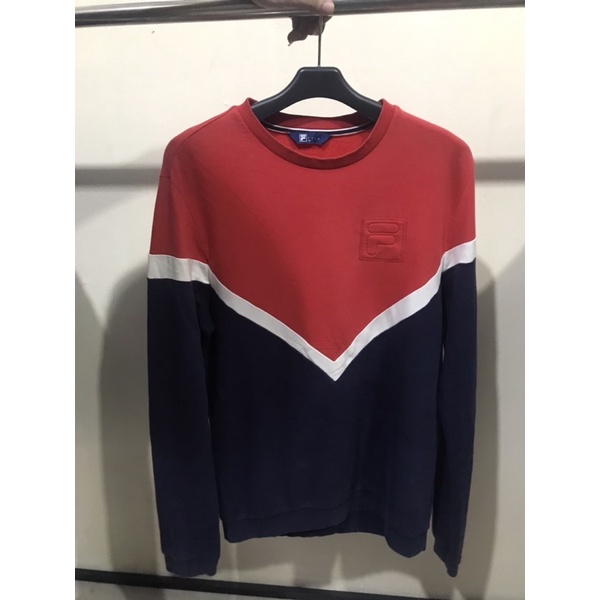 Jaket Hoedie Crewneck Fila Second Bekas
