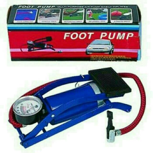 FOOT PUMP Pompa portable kaki buat sepeda,motor,mobil