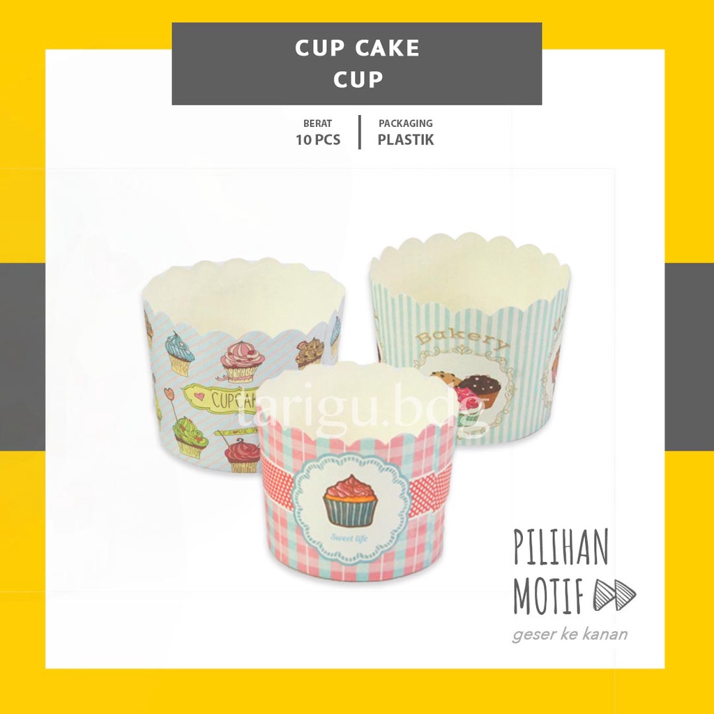 PAPER CUP MUFFIN 10PCS - WADAH CUPCAKE KERTAS CUPCAKE - WADAH MUFFIN KERTAS MUFFIN - CUP CUPCAKE