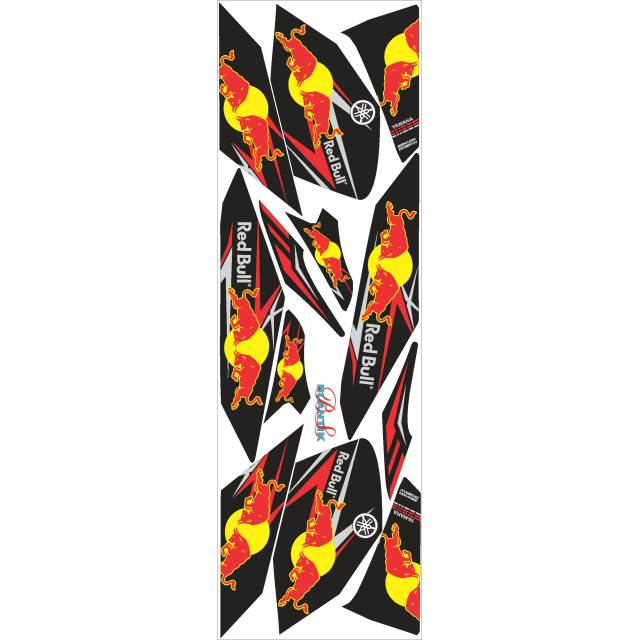 STRIPING STICKER NEW VIXION ADVANCE RED BULL