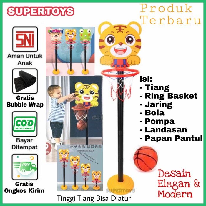 Ring Basket Anak Tiang Basket Bola Basket Anak Basket Ball Basketball