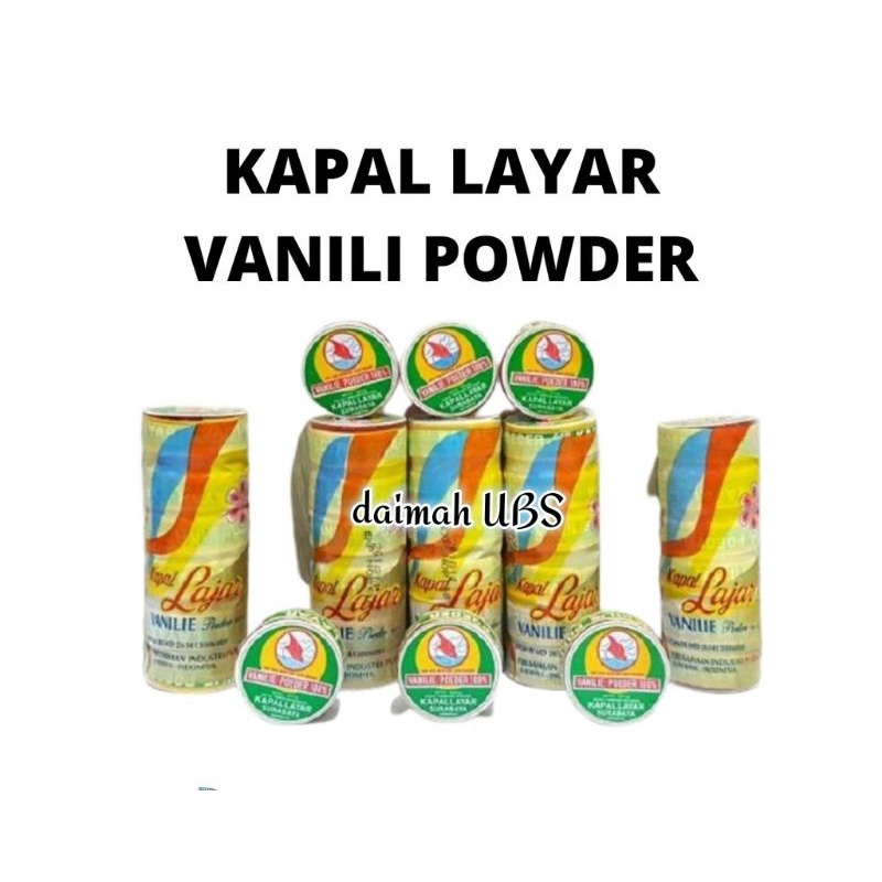

Vanili Powder / Vanili Bubuk / Vanili Cepuk Cap Layar (1 slop isi 6pcs),Vanili Bubuk Cap Kapal Layar