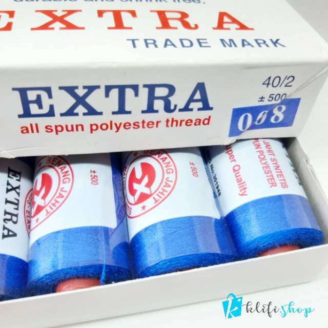 Benang EXTRA Biru BCA Kode 008