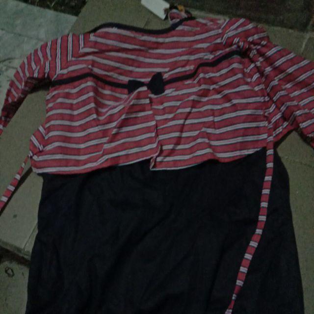 Ulikids Gamis Anak Motif Batik Bahan Kombinasi Satin Velvet Dan Katun Jepang <cod>