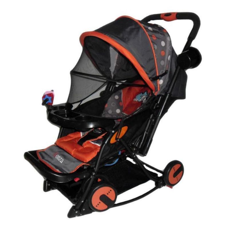 Stroller bayi Pliko Monza kereta dorong bayi - orange