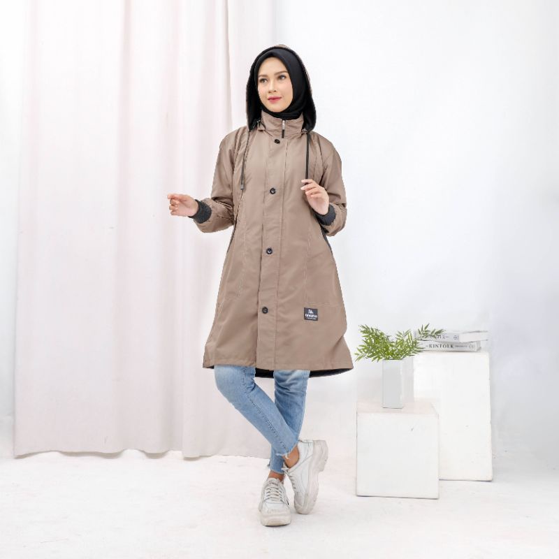 ANAPHA jacket parka muslimah jaket parka wanita jaket hijabers hijaber jaket parka panjang