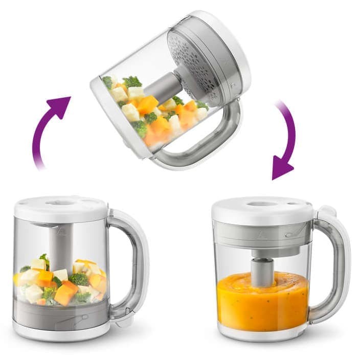 Maker-Food-Baby- Philips Avent 4 In 1 Healthy Baby Food Maker Blender Makanan Bayi -Baby-Food-Maker.