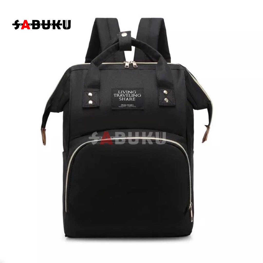 Tas Ransel Bayi Desain Style Korea  Tas Bayi Backpack Mom&amp;Baby Bag Multi-Function - 070