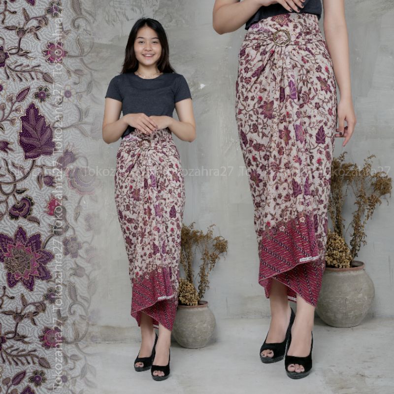 Rok Serut Batik VOL.3 Bawahan Kebaya Lilit Batik Wisuda Rok Kondangan FREE RING by tokozahra27