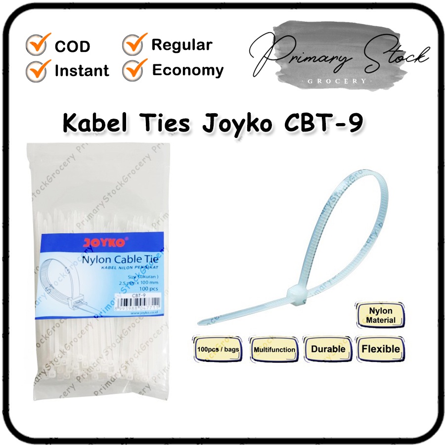 Kabel Tis Kecil 100mm Kabel Ties 10 cm Cable Ties Joyko CBT-9