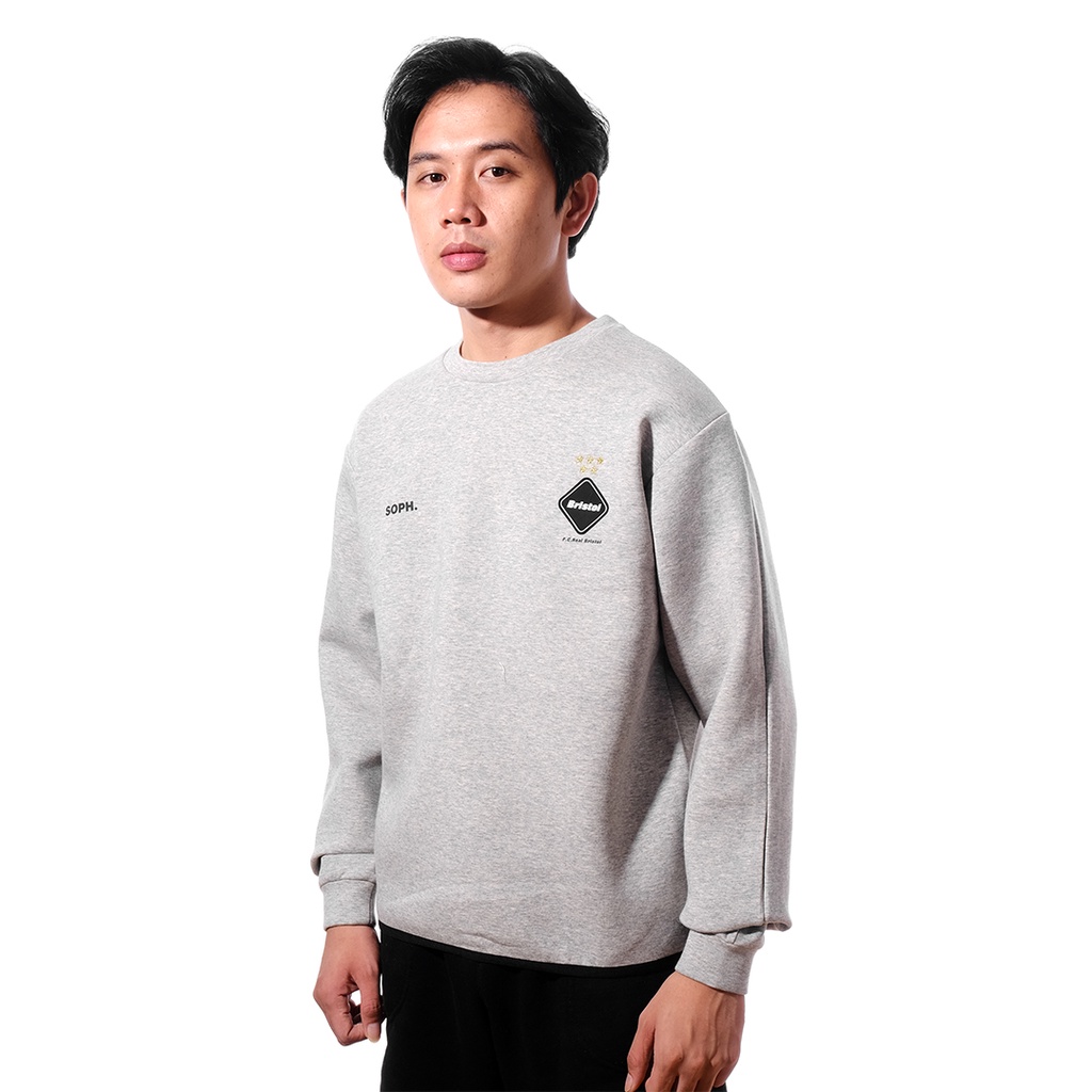 F.C.Real Bristol X Sophnet Crewneck Sweatshirt Grey