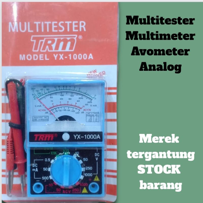Jual Multitester Multimeter Avometer Analog YX1000A Shopee Indonesia