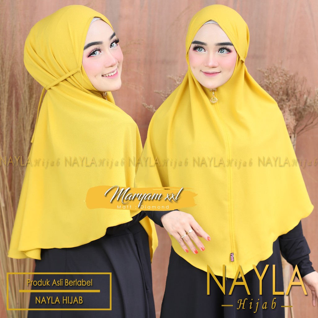 BERGO MARYAM JUMBO XXL/HIJAB SIMPLE ORIGINAL NAYLA HIJAB-LIME