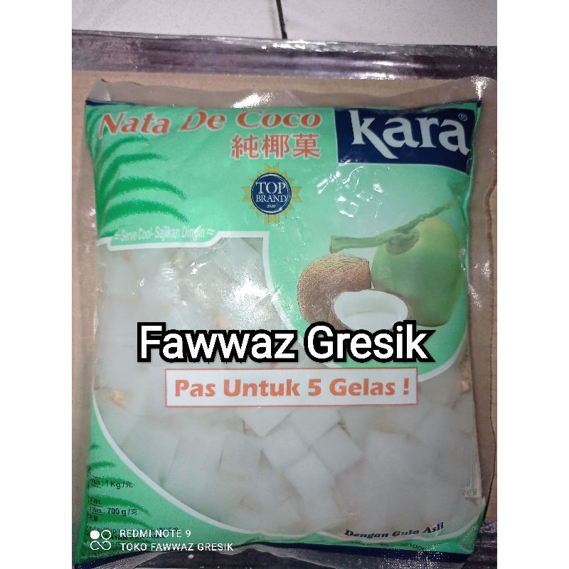 Nata De Coco Kara 1 kg Kotak / Kara Nata Kotak De Coco 1Kg Sari Kelapa