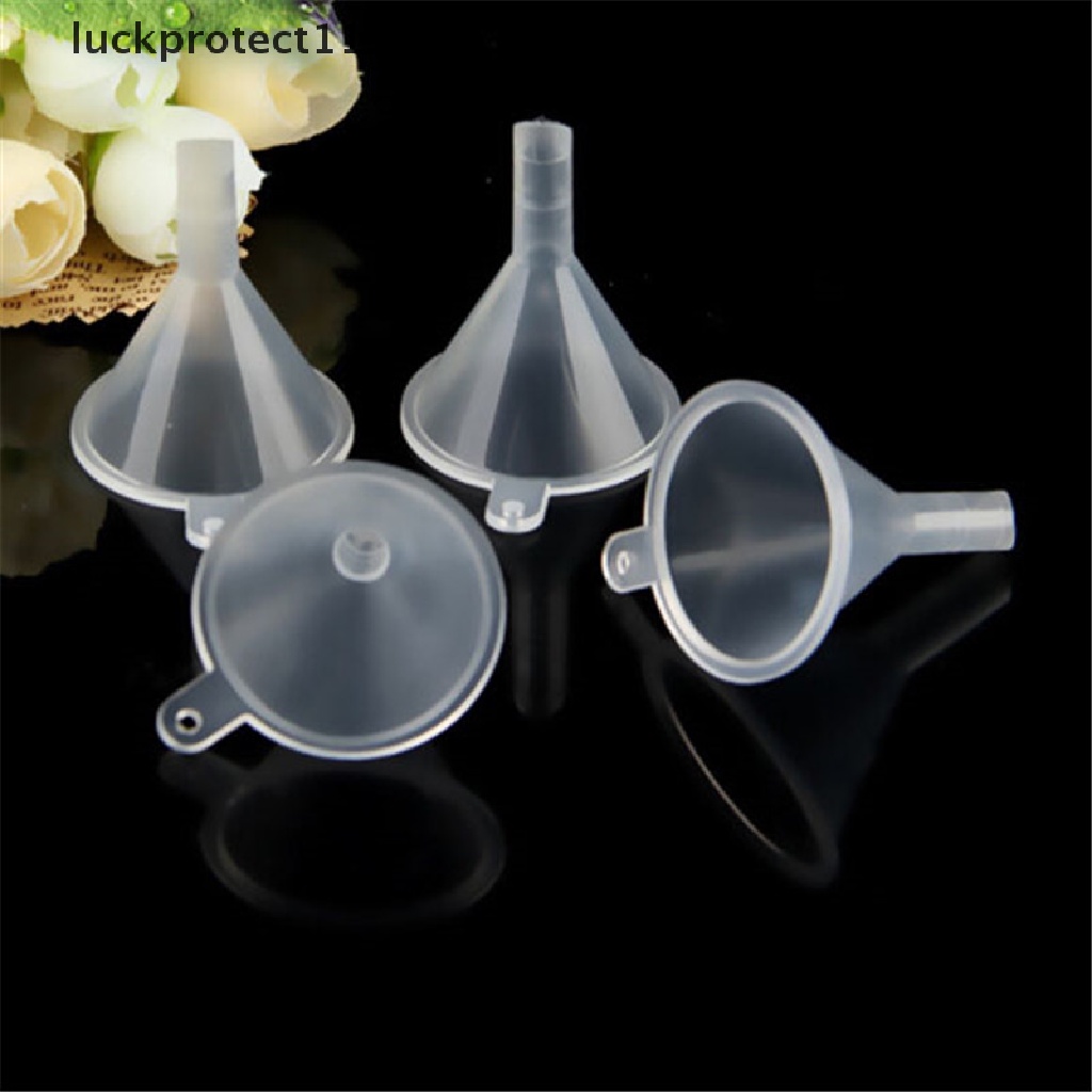 // Hg &amp; ID// 10pcs Corong Plastik Mini Hopper Parfum Emulsion Packing Alat Gadget Dapur.