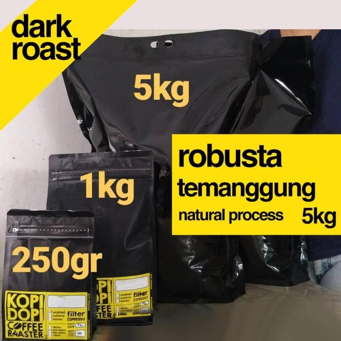 

Kopi Robusta Temanggung DARK ROAST 5 kg 5kg khusus Gojek Grab