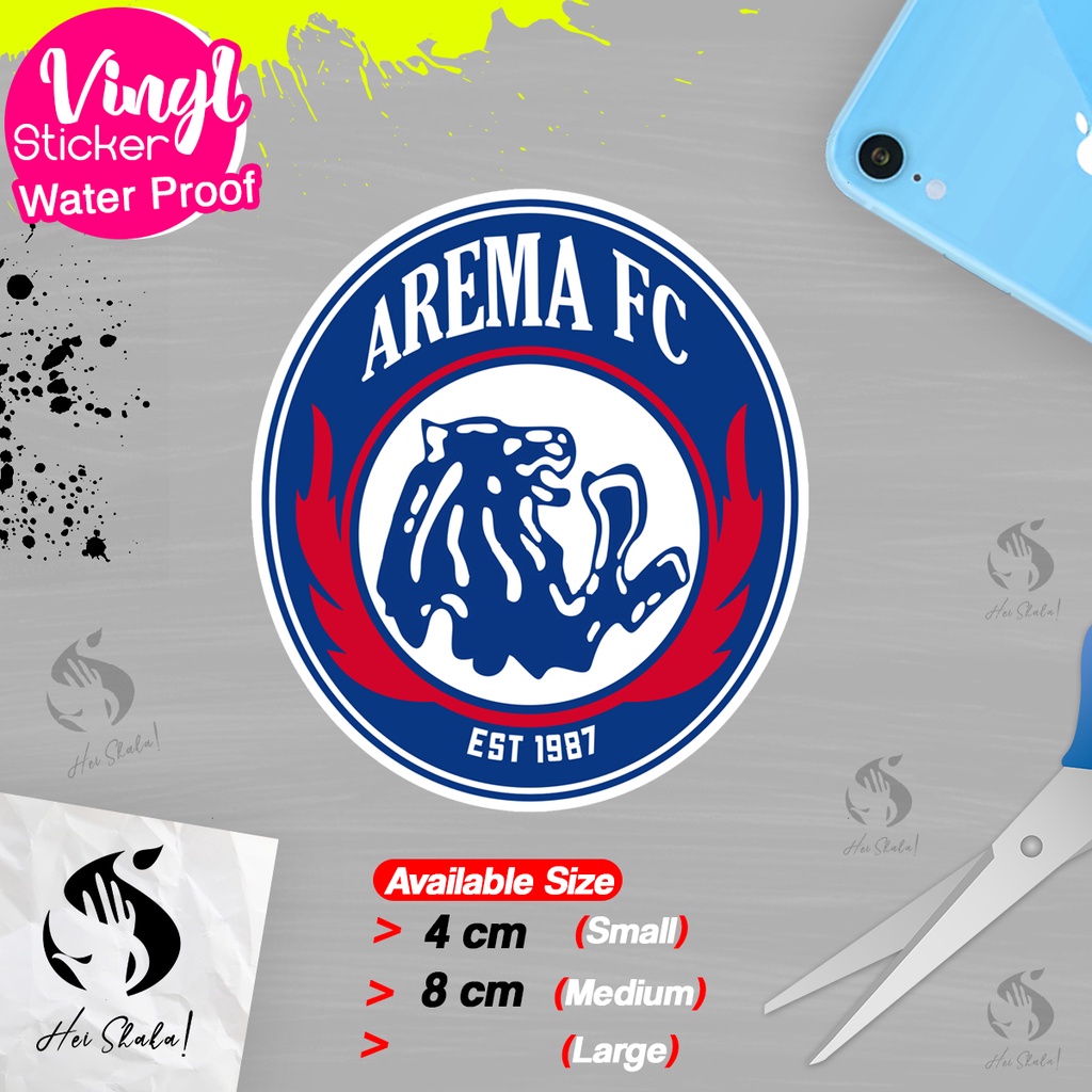 

Stiker Arema FC Malang Liga Indonesia Sticker Sepak Bola Emblem Logo Anti Air Bahan Vinyl