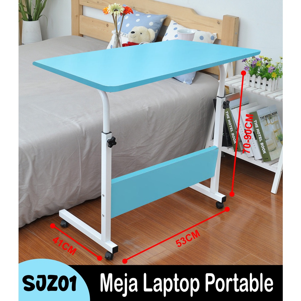 Meja Laptop Roda Meja Kerja Portable Serbaguna Meja Laptop murah -Wonderdekorasi