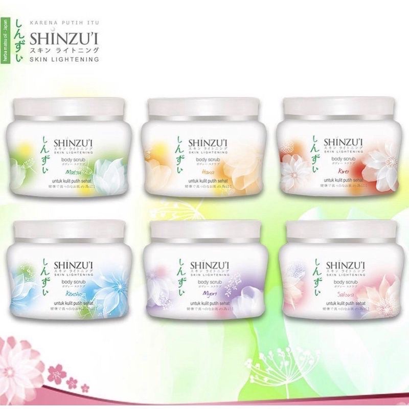 SHINZUI SKIN LIGHTENING BODY SCRUB 200 gr 120 gr LULUR SHINZUI FREE SABUN