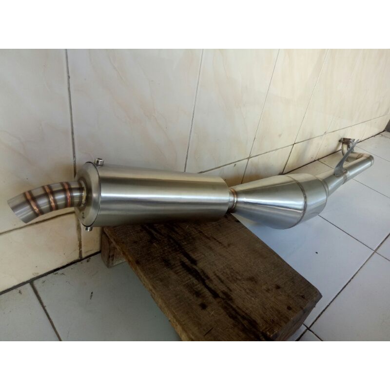 Kenalpot Racing ALFA Model SR Suara Super Garing ful Stenlis Termurah