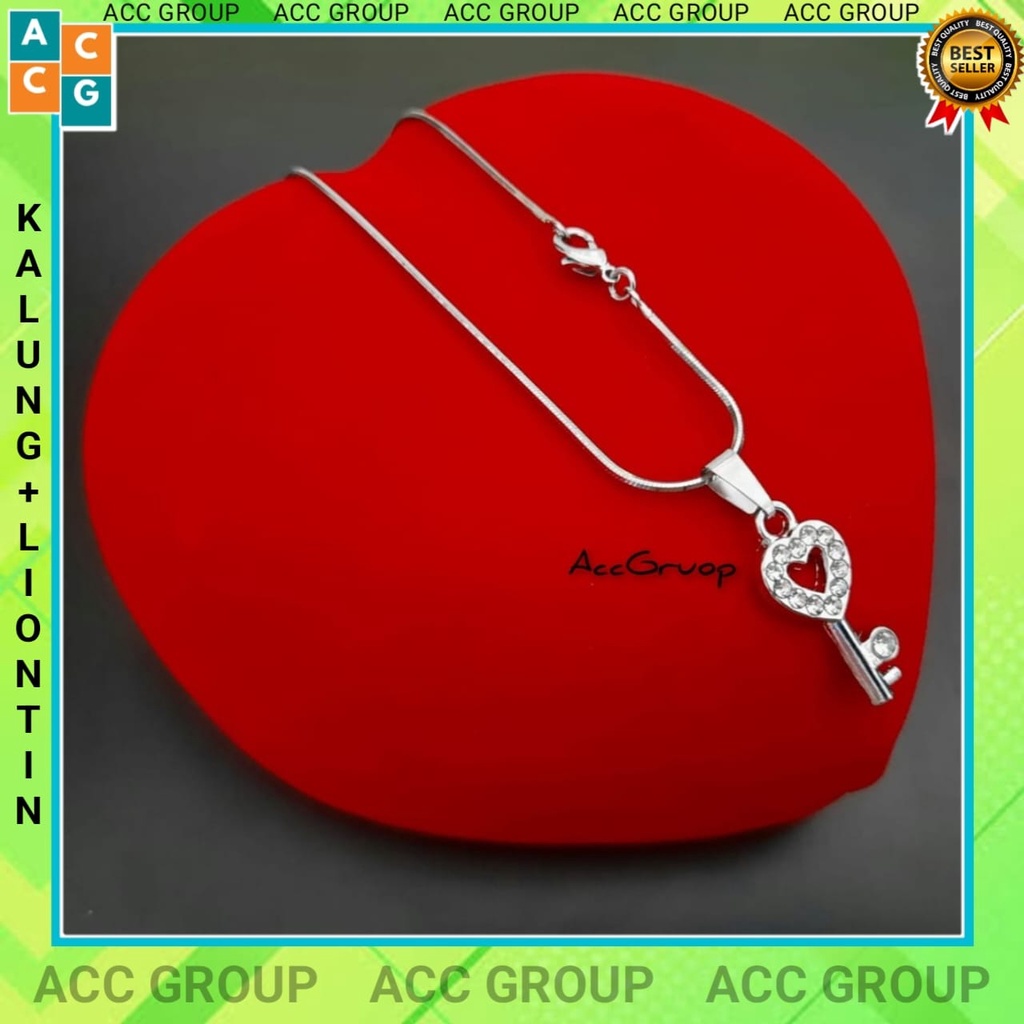 COD Accesories kalung liontin fashion wanita real pick anti karat 100% awet dan tahan lama