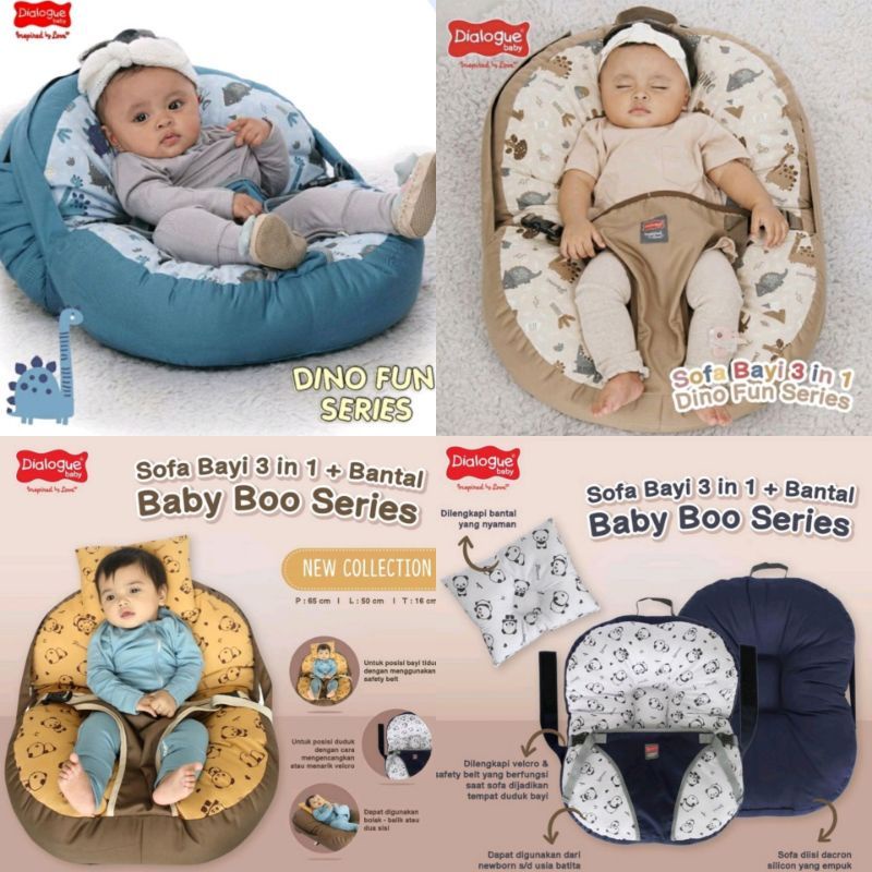 Sofa Baby Multifungsi 3in1 DIALOGUE Sofa Bayi Dino - Planet - Dino Fun - Baby Boo - DGK9221 DGK9222 DGK9223 DGK9224 DGK9305