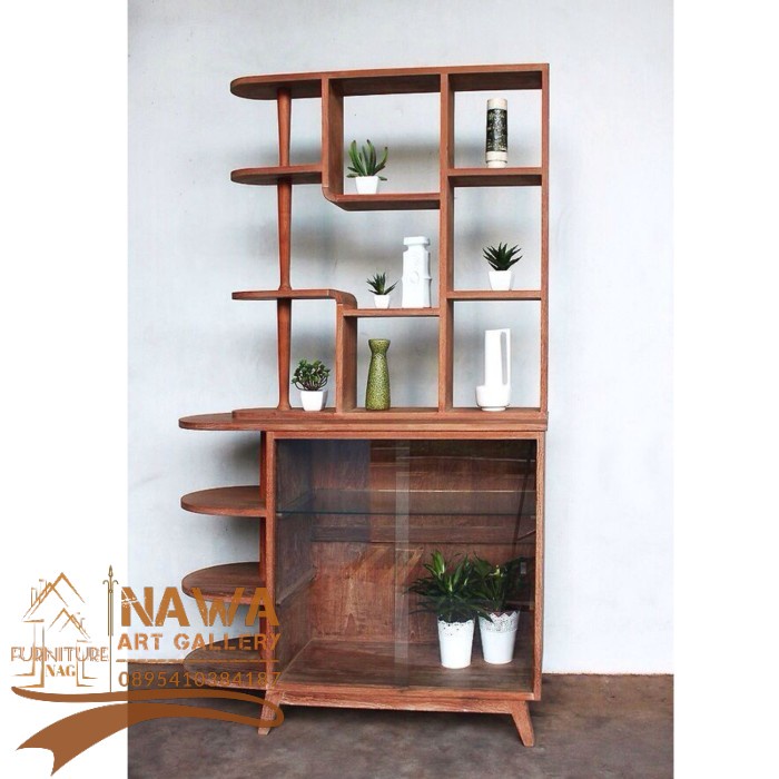 Partisi kayu jati modern bufet kayu jati terbaru