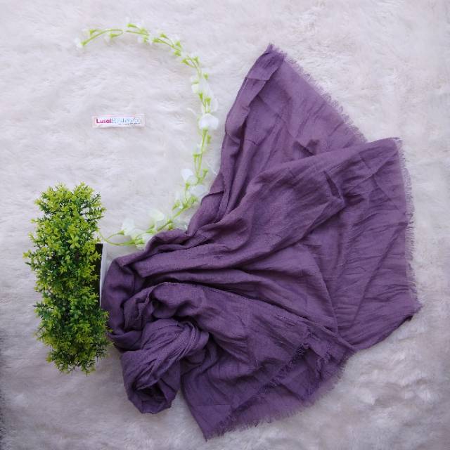 (BEST COLOUR) Pashmina kusut CrumphyShawl