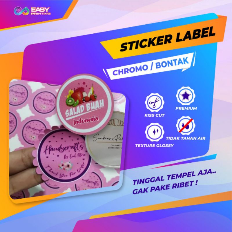 Jual STIKER LABEL KEMASAN/stiker BONTAK | Shopee Indonesia