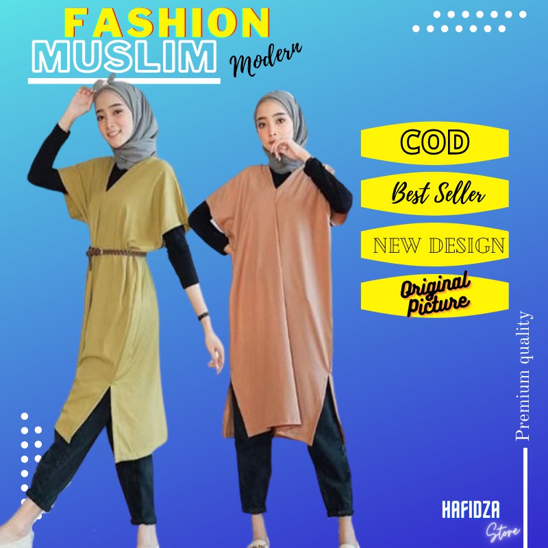 Baju Tunik Perempuan Wanita Cewek Abaya Turkey Pesta Ludya Tunik Free Belt Brukat Motif Terbaru