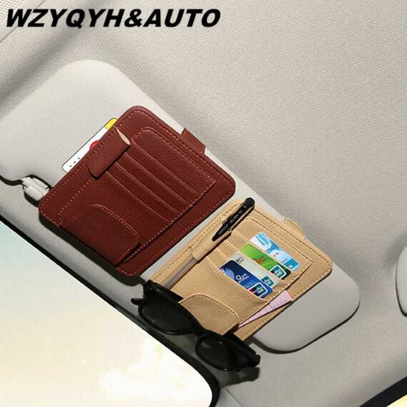 (100% BARANG ORI) POSSBAY Dompet Kartu Mobil Car Sun Visor Holder - CP04740