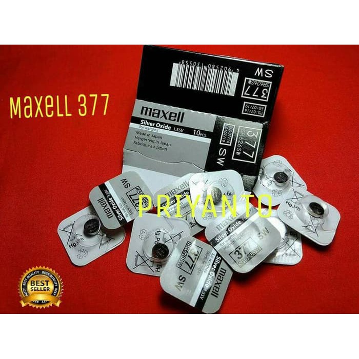 BATRAI JAM TANGAN MEXELL 377 ORIGINAL SILVER OXIDE SINGLE PACK