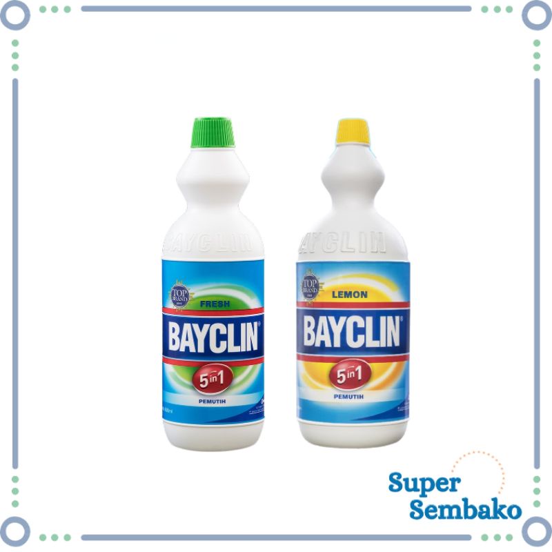 SABUN PEMUTIH BAJU / BAYCLIN PEMUTIH PAKAIAN FRESH LEMON BOTOL 500ml