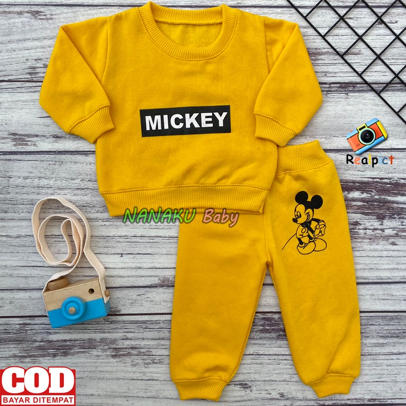 Setelan Baju Bayi Setelan Joger Sweater Bayi Anak Usia 3-12 Bulan Anababy