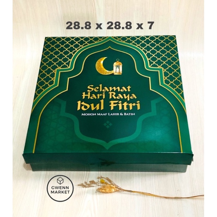 

Box kue idul fitri (per 5 pcs) dus lebaran top bottom laminating double wall tebal