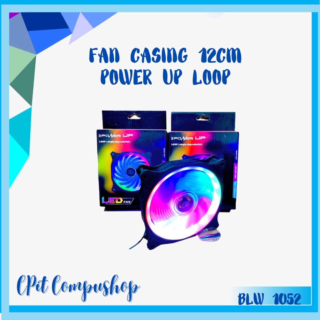 Fan Casing 12Cm 3Power Up Loop Ring Single Colorful/Fan Case 12Cm