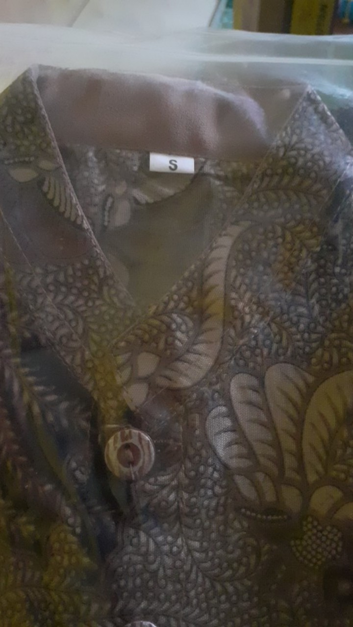 Kemeja Koko Batik Anak Dan Dewasa Motif Sidoasih - Kerang - Kenari