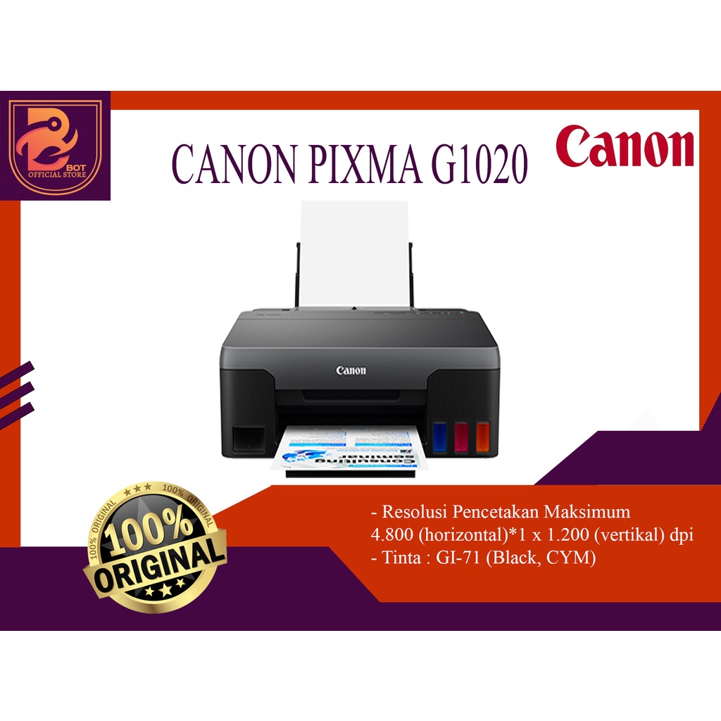 Jual Printer Inkjet Canon Pixma G1020 G1010 Inktank System New Original Shopee Indonesia 7047