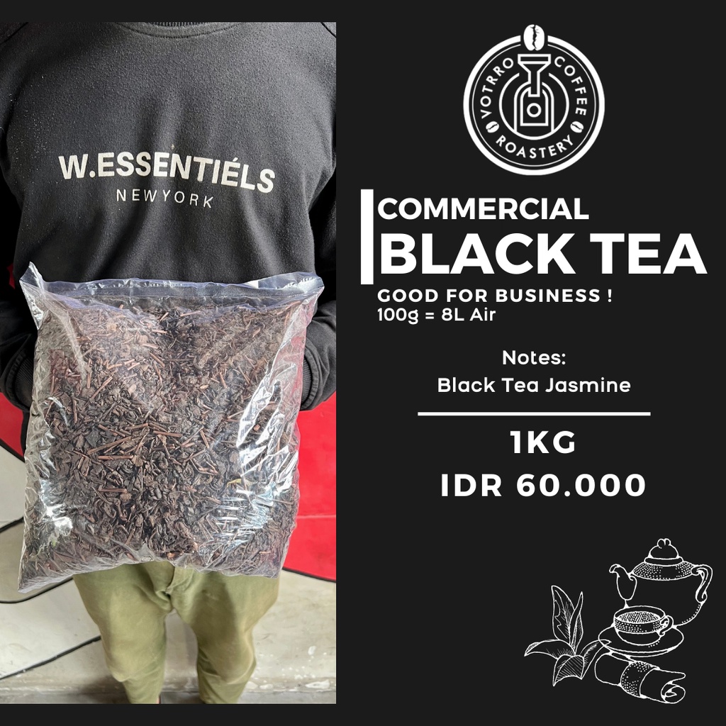

ASLII Commercial Black Tea Jasmine // Teh Assamica Black Tea - 1kg