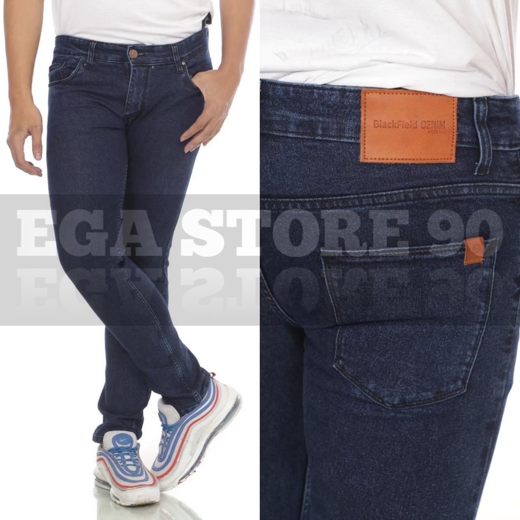 COD Celana Jeans Pria Slim Pit - Celana Jeans JUMBO street elastis BLACKFIELD