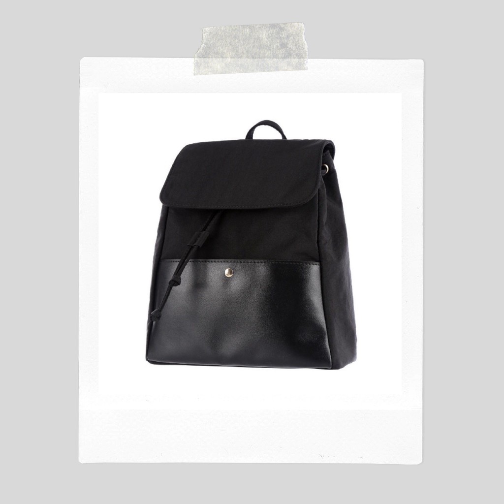 MINISO Tas Ransel Wanita Backpack Tas Pungung Traveling Serut